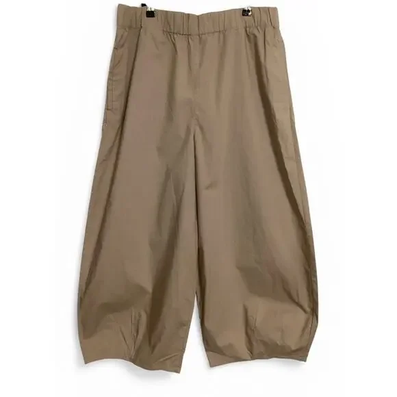 COS Cotton Cropped Barrel-Leg Pants - Picture 3 of 5